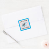 GEWOON WATERLABEL VIERKANTE STICKER (Envelop)