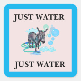 GEWOON WATERLABEL VIERKANTE STICKER