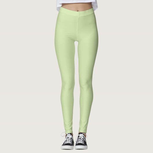 Gewoon watermeloen groene leggings (Voorkant)