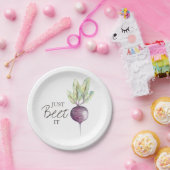 Gewoon wedden | Veggie-Waterverf Papieren Bordje (Feest)