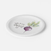 Gewoon wedden | Veggie-Waterverf Papieren Bordje (Gekanteld)