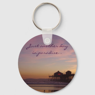 Gewoon weer een dag in het paradijs - Sleutelhange Sleutelhanger