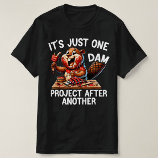 Gewoon weer een dom dam project - grappige bever t-shirt