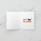 Gewoon weer een gekke kat dame heks Halloween Feestdagen Kaart (Binnen)