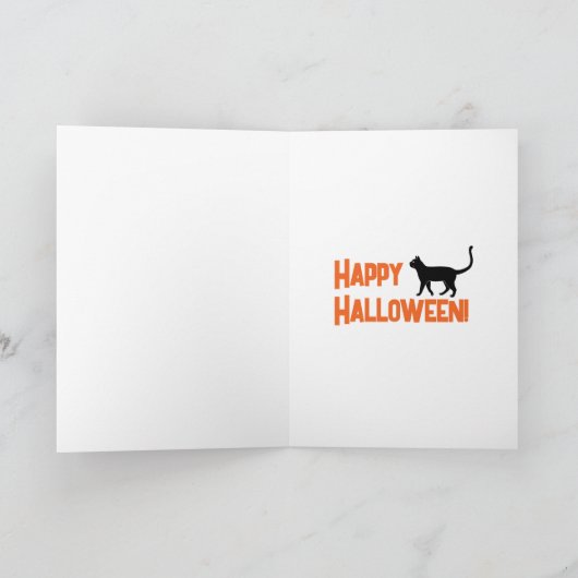 Gewoon weer een gekke kat dame heks Halloween Feestdagen Kaart (Binnen)