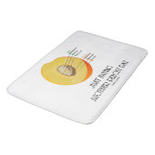 Gewoon weer een peachy day perzik anatomie badmat (Gekanteld)