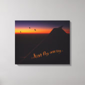 Gewoon weg canvas afdruk (Voorkant)