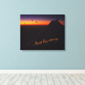 Gewoon weg canvas afdruk (Insitu (Houten vloer))