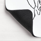 Gewoon Weimaraner: personaliseer uw bericht! Muismat (Hoek)