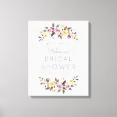 Gewoon welkom verpakt canvas teken (Voorkant)