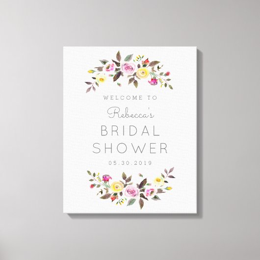 Gewoon  welkom verpakt canvas teken (Voorkant)