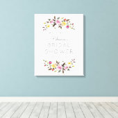 Gewoon  welkom verpakt canvas teken afdruk (Insitu (Houten vloer))