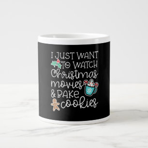 Gewoon wil kijken Kerstmis Films Bake Cook Gift Grote Koffiekop