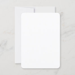 Gewoon Wit 3.5 "x 5" Afgeronde Hoek Blank Trouwen Kaart