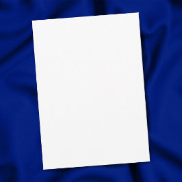 Gewoon wit 5" x 7" Matte Blank Afstuderen Aankondiging