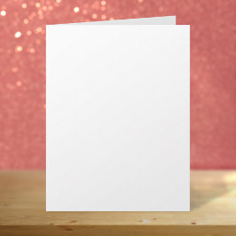 Gewoon wit 8,5 inch x 11 inch Grote blanco verjaar Kaart