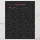 Gewoon wit en zwart  Floral Damaskers Flyer (Voorkant)