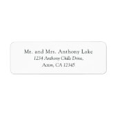 Gewoon wit etiket (Voorkant)