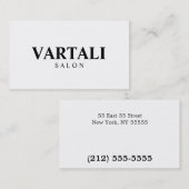 Gewoon wit Klassiek Visitekaartje (Voorkant / Achterkant)