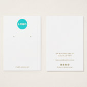 Gewoon wit Logo oormerken toevoegen Visitekaartje (Voorkant /achterkant)