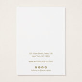 Gewoon wit Logo oormerken toevoegen Visitekaartje (Achterkant)