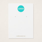 Gewoon wit Logo oormerken toevoegen Visitekaartje (Voorkant)