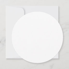 Gewoon wit mat 5,25-inch Circle Blank Afstuderen Kaart