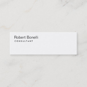 Gewoon wit, modern consultant Slim Visitekaartje