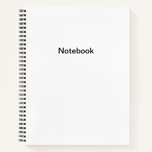 Gewoon wit notitieboek (Voorkant)