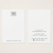 Gewoon wit of elke kleur die de logo afleeskaart d visitekaartje (Voorkant /achterkant)