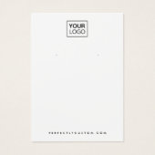 Gewoon wit of elke kleur die de logo afleeskaart d visitekaartje (Voorkant)