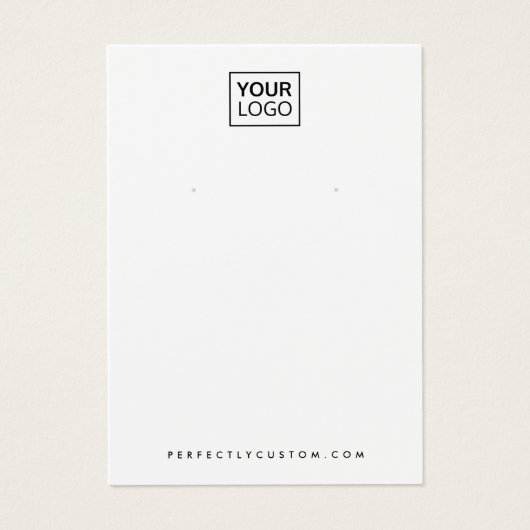 Gewoon wit of elke kleur die de logo afleeskaart d visitekaartje (Voorkant)