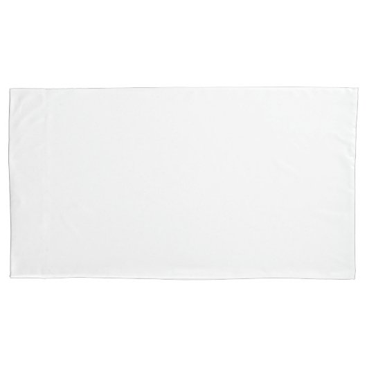 Gewoon wit paar King Kussenslopen (Voorkant-Links)