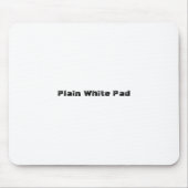 Gewoon wit pad muismat (Voorkant)
