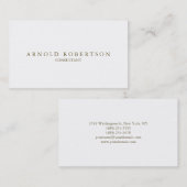 Gewoon wit professioneel Visitekaartje (Voorkant / Achterkant)