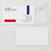 Gewoon wit rood blauw aantrekkelijk Visitekaartje (Voorkant / Achterkant)