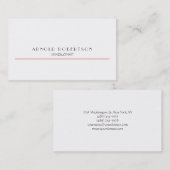 Gewoon wit, rood, rendy, professioneel Visitekaart Visitekaartje (Voorkant / Achterkant)