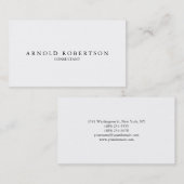 Gewoon wit Trendy Professional Visitekaartje (Voorkant / Achterkant)