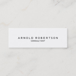 Gewoon wit Trendy Slim Professional Visitekaartje
