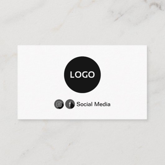 Gewoon wit visitekaartje (Achterkant)