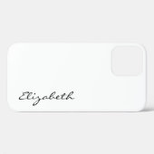 Gewoon witte achtergrond Case-Mate iPhone case (Achterkant (horizontaal))