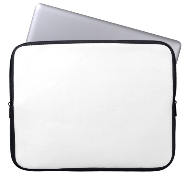 Gewoon witte achtergrond Geen Afbeelding past eenv Laptop Sleeve (Voorkant)