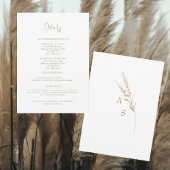 Gewoon witte bruiloft details behuizing kaart