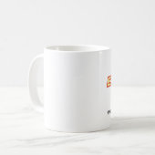 Gewoon witte cirkel J Extreme Dog Fuel Coffee Mok (Voorkant links)