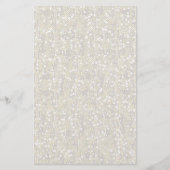 Gewoon witte Confetti Glitter Briefpapier (Voorkant)