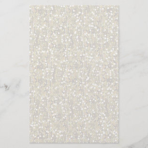 Gewoon witte Confetti Glitter Briefpapier