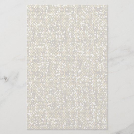 Gewoon witte Confetti Glitter Briefpapier (Voorkant)
