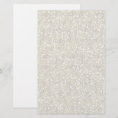 Gewoon witte Confetti Glitter Briefpapier (Voorkant / Achterkant)