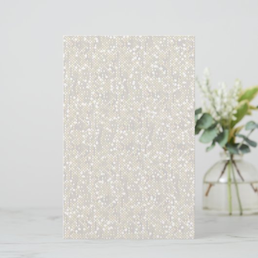 Gewoon witte Confetti Glitter Briefpapier (Staand voorkant)