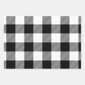 Gewoon witte en zwarte buffelkerst inpakpapier vel (Voorkant 2)